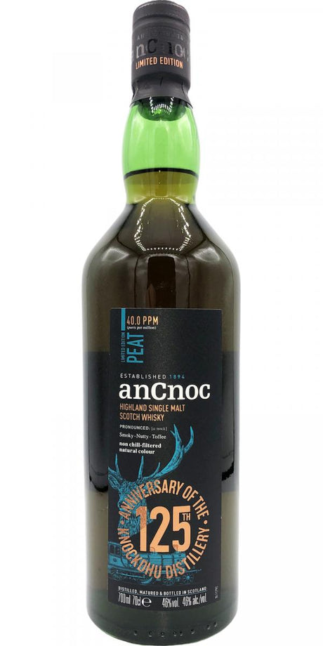 anCnoc Peat 125th Anniversary of Knockdhu Distillery 2019 Release Single Malt Scotch Whisky | 700ML at CaskCartel.com