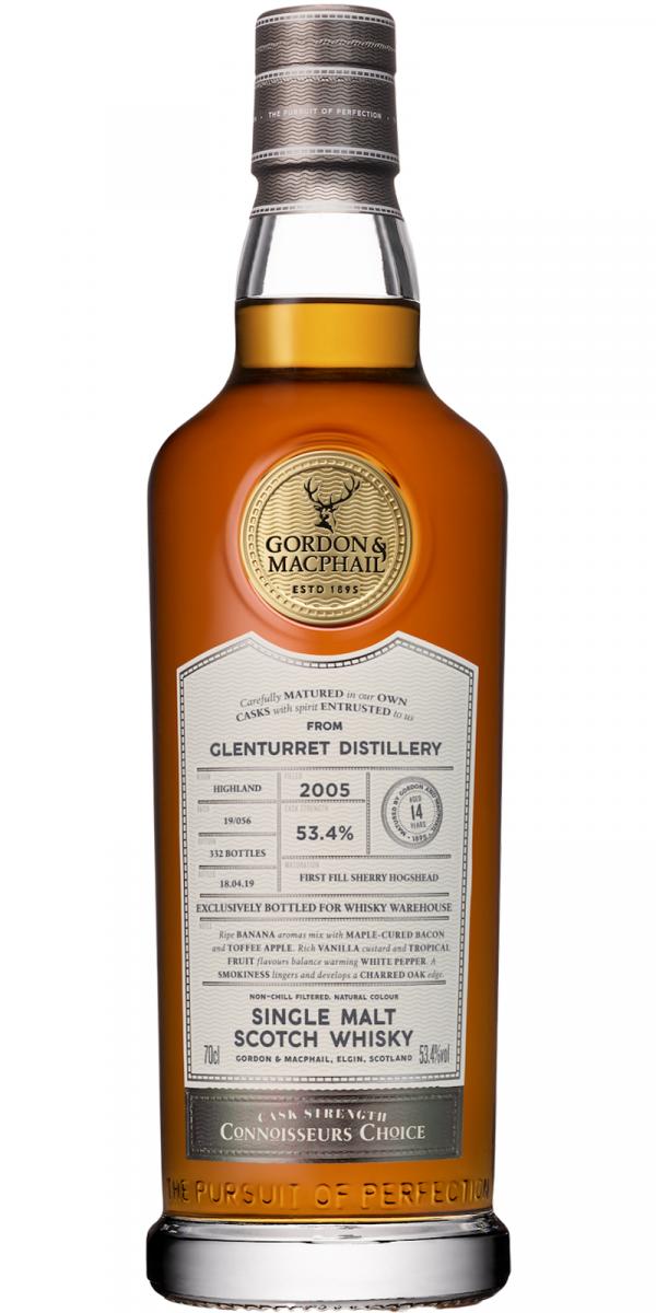 Glenturret 2005 (Gordon & MacPhail) Connoisseurs Choice - Cask Strength 14 Year Old 2019 Release (Batch 19/056) Single Malt Scotch Whisky | 700ML