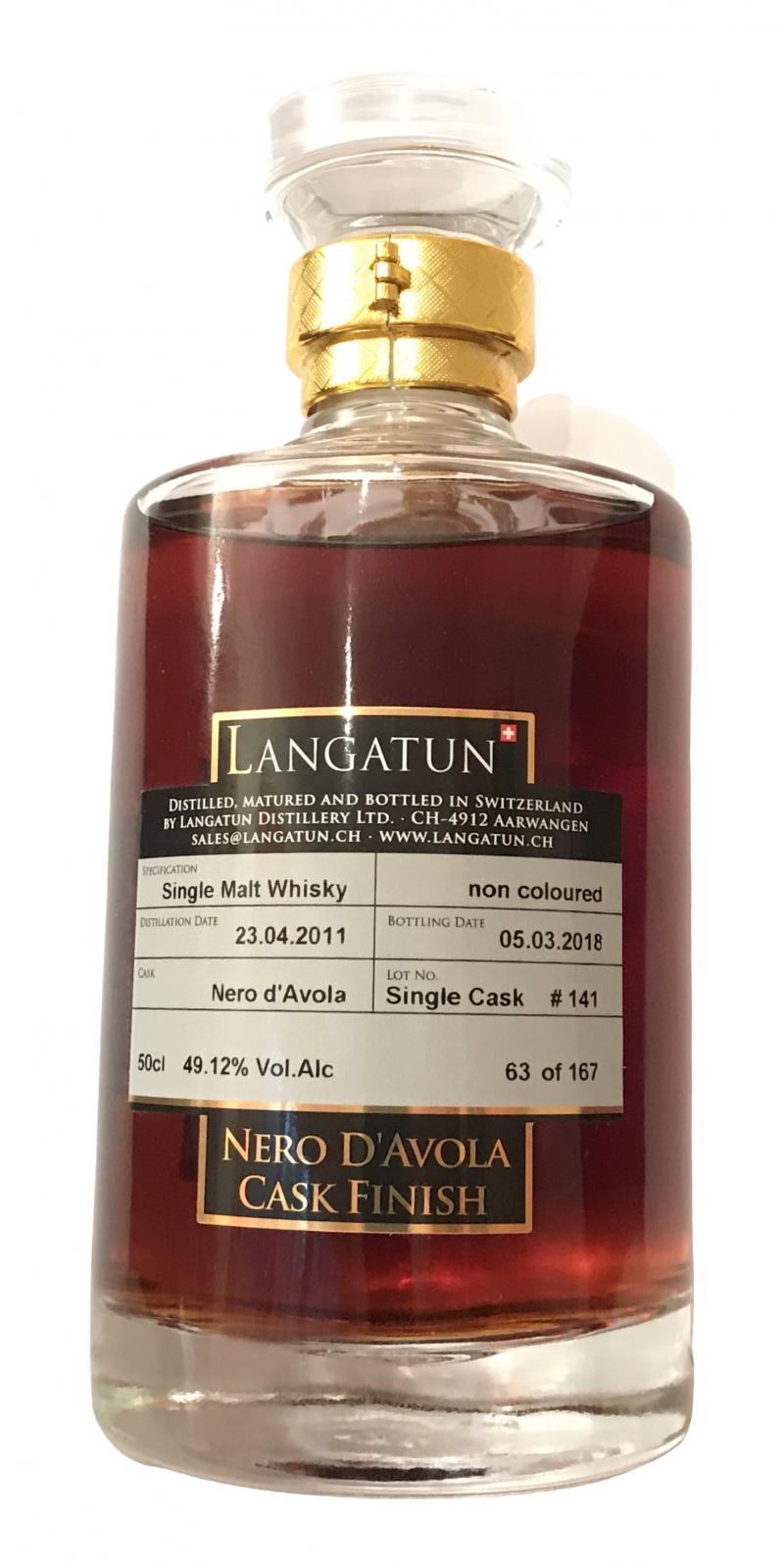 Langatun Nero d'Avola 2018 Release Single Malt Whisky | 500ML at CaskCartel.com