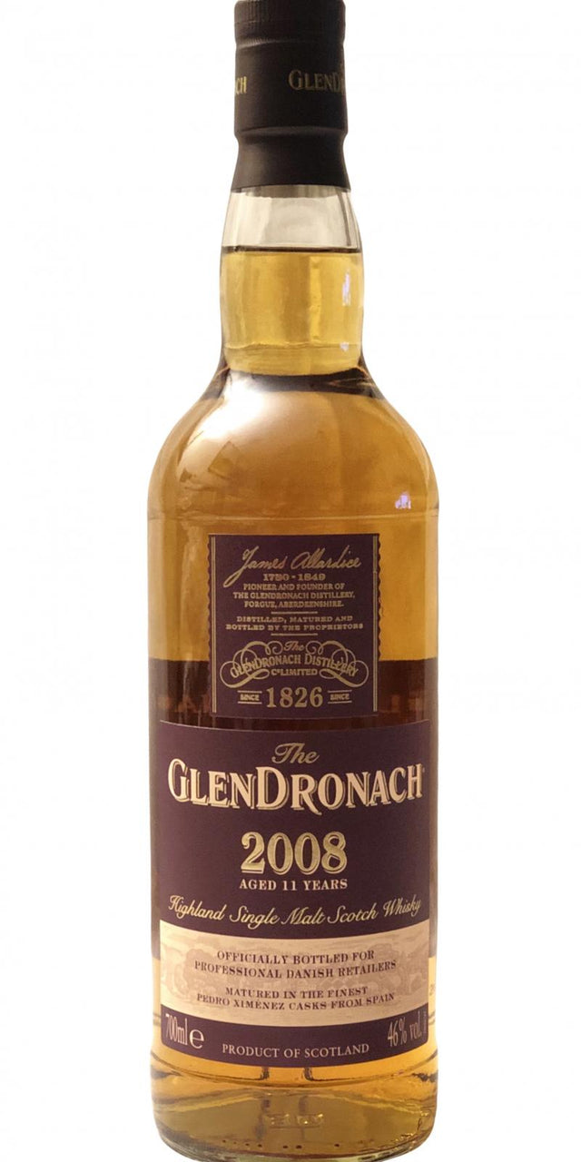 GlenDronach 2008, 11 Year Old PX Cask (Bottled for the Danish Market) Scotch Whisky | 700ML at CaskCartel.com