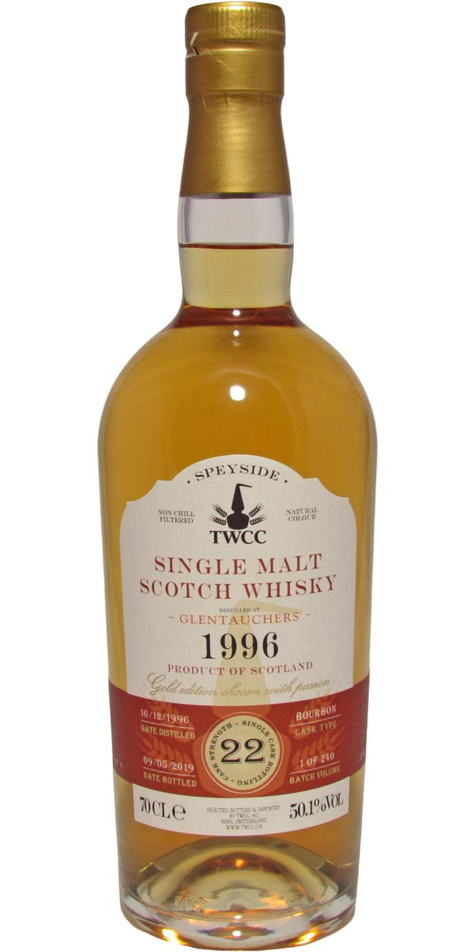 Glentauchers 1996 TWCC (Cask #7837) 22 Year Old 2019 Release Single Malt Scotch Whisky | 700ML at CaskCartel.com