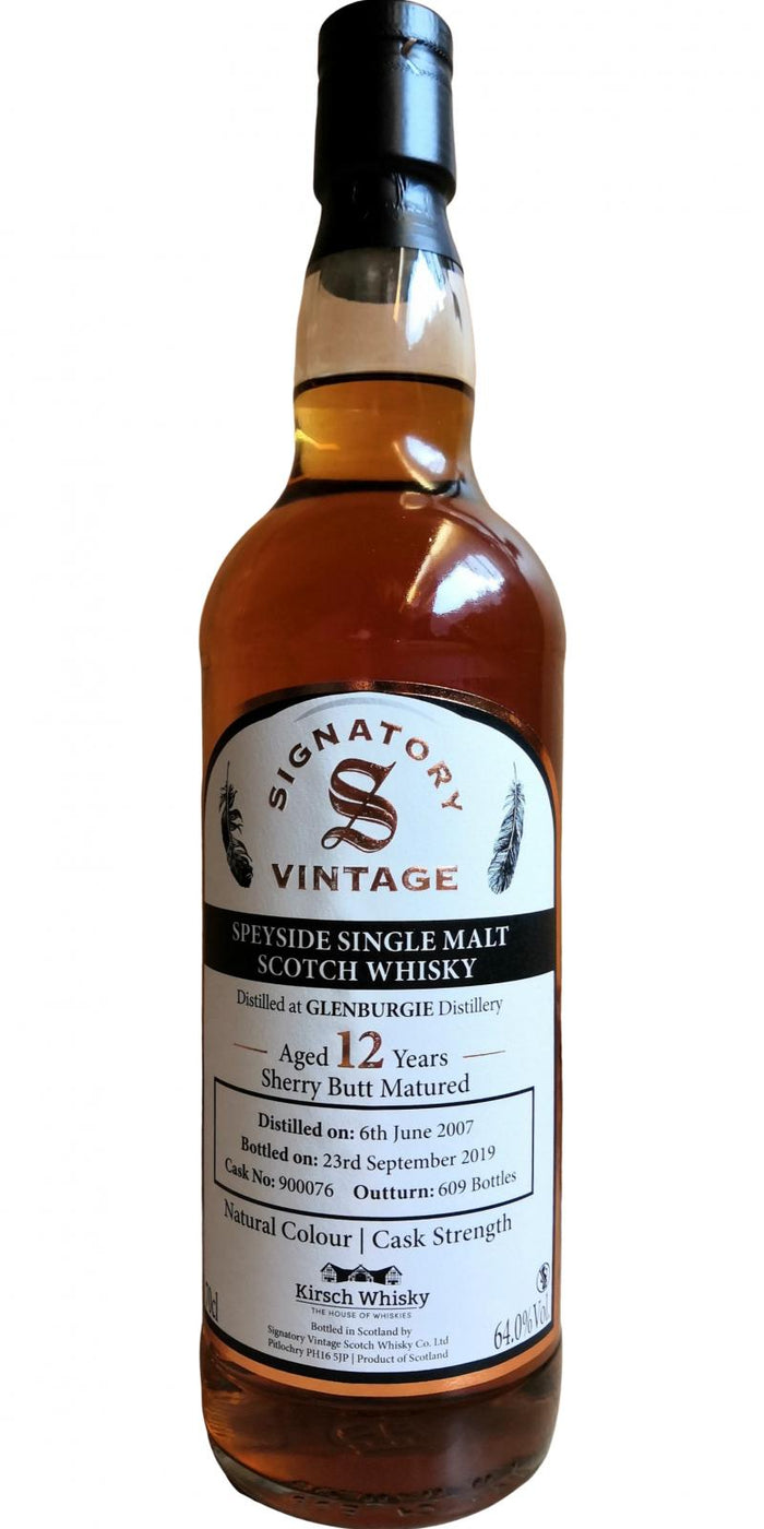 Glenburgie 2007 SV (Cask #900076) 12 Year Old 2019 Release Single Malt Scotch Whisky | 700ML