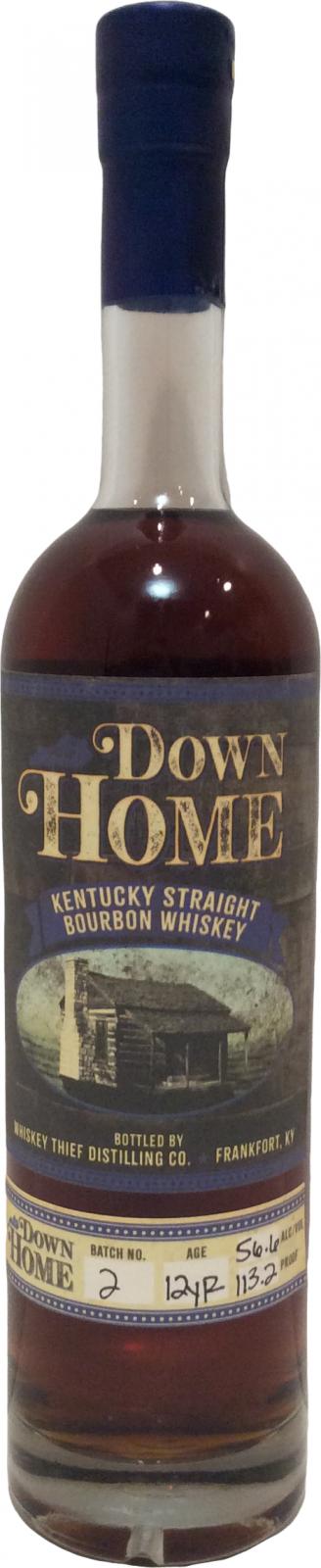 Down Home Bourbon 12 Year Batch #2 113.2 proof Kentucky Straight Bourbon Whiskey