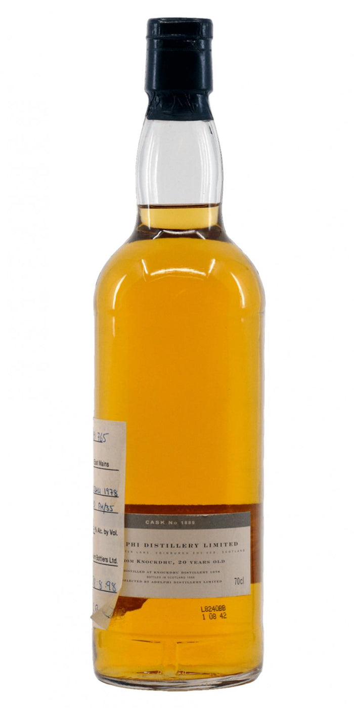 KnockDhu 20 Year Old, (D.1978 B.1998) Adelphi Scotch Whisky | 700ML
