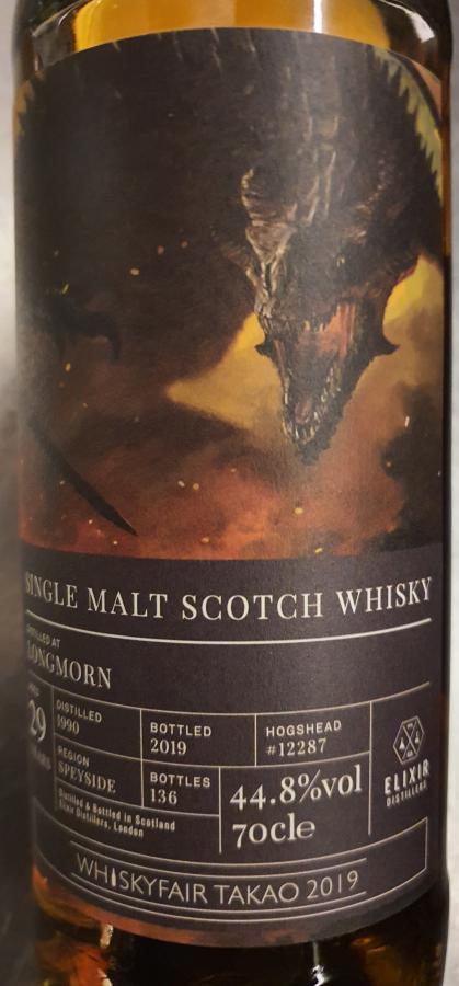 Longmorn 1990 (Elixir Distillers) The Whisky Trail (Cask #12287) 29 Year Old 2019 Release Single Malt Scotch Whisky | 700ML at CaskCartel.com