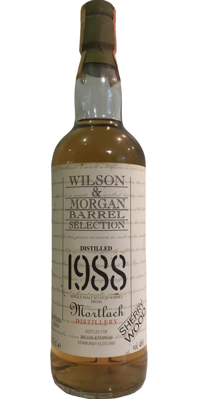 Mortlach 1988 (Bottled 2000) Wilson & Morgan Scotch Whisky | 700ML at CaskCartel.com