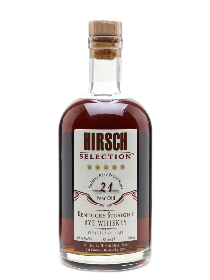 Hirsch Selection 21 Year old 1983 Straight Rye Whiskey