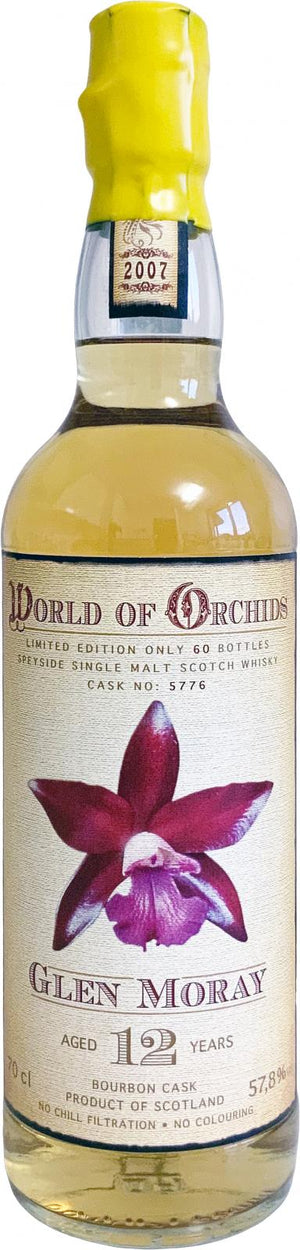 Glen Moray 2007 (Jack Wiebers Whisky World) World of Orchids (Cask #5776) 12 Year Old 2019 Release Single Malt Scotch Whisky | 700ML at CaskCartel.com
