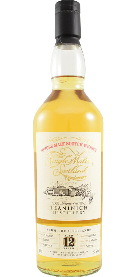 Teaninich The Single Malts Of Scotland Single Cask #301262 2007 12 Year Old Whisky | 700ML at CaskCartel.com