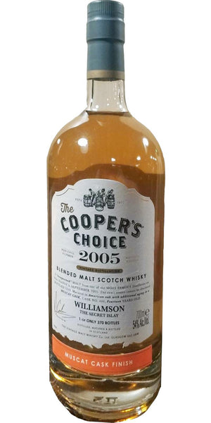 Williamson Cooper's Choice Blended Malt Muscat Cask Finish #440 2005 14 Year Old Whisky | 700ML at CaskCartel.com