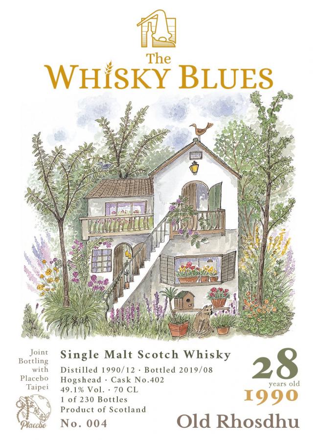 Old Rhosdhu 1990 (The Whisky Blues) No. 004 (Cask #402) 28 Year Old 2019 Release Single Malt Scotch Whisky | 700ML at CaskCartel.com