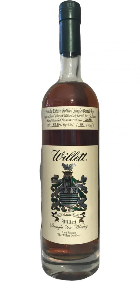 Willett Family Estate Single Barrel Rye 6 Year Old 2019 Release (Cask #2486) Rye Whiskey at CaskCartel.com