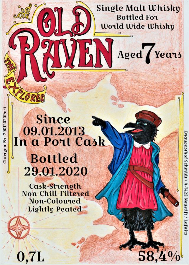 Old Raven 2013 The Explorer 7 Year Old (2020) Release Whisky | 700ML at CaskCartel.com