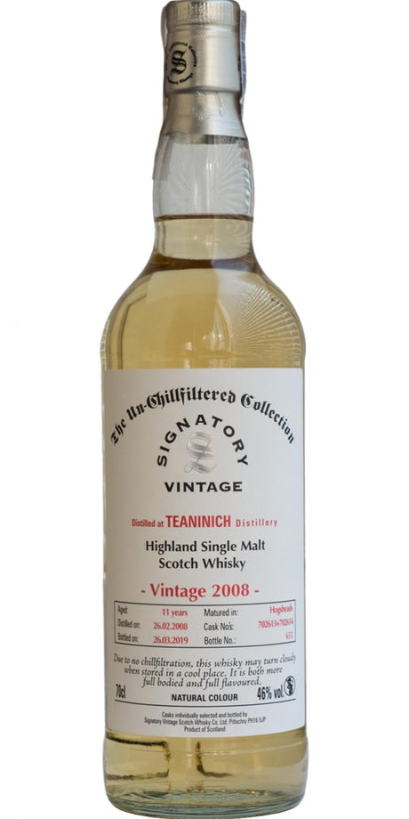 Teaninich 11 Year Old (D.2008, B.2019) Signatory Vintage Scotch Whisky | 700ML at CaskCartel.com