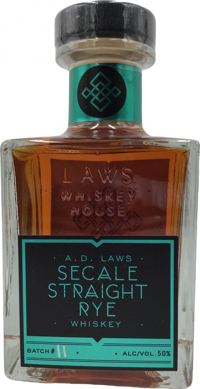 A.D. Laws Secale Batch 11 Straight Rye Whiskey