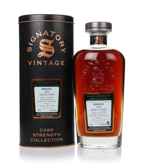 Benriach 22 Year Old 2000 (cask 2) - Cask Strength Collection (Signatory) | 700ML at CaskCartel.com
