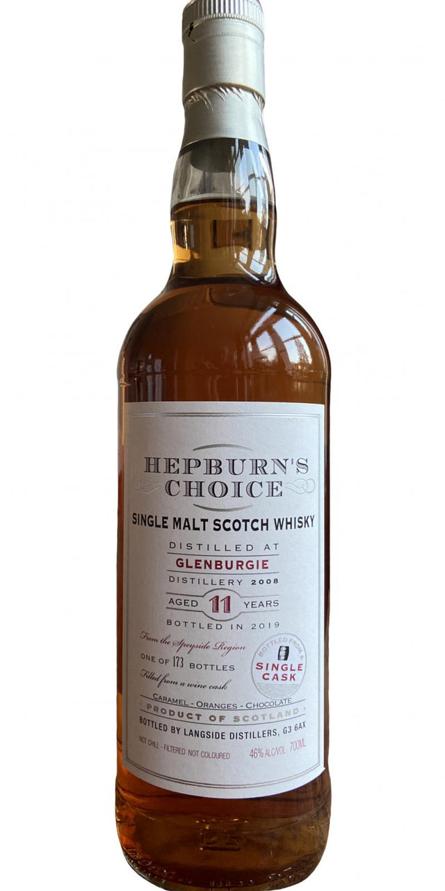 Glenburgie 2008 (Langside Distillers) Hepburn's Choice 11 Year Old 2019 Release Single Malt Scotch Whisky | 700ML at CaskCartel.com