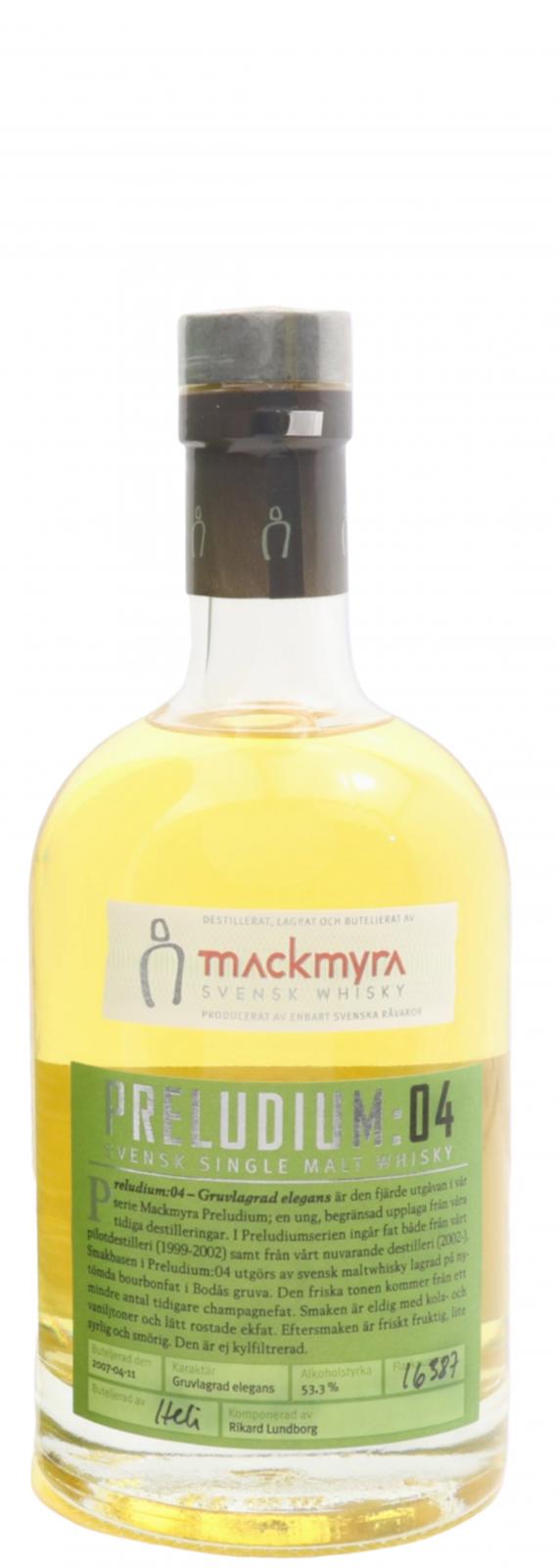 Mackmyra Preludium 04 Single Malt Whisky | 500ML