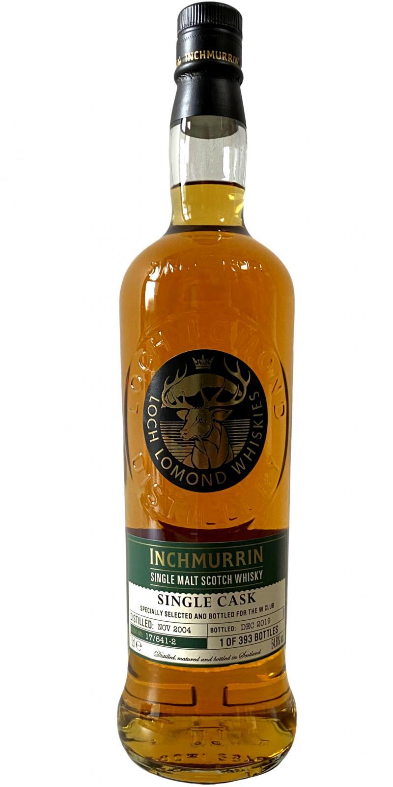 Inchmurrin 2004 Limited Edition - Single Cask (Cask #17/641-2) 15 Year Old 2019 Release Single Malt Scotch Whisky | 700ML at CaskCartel.com