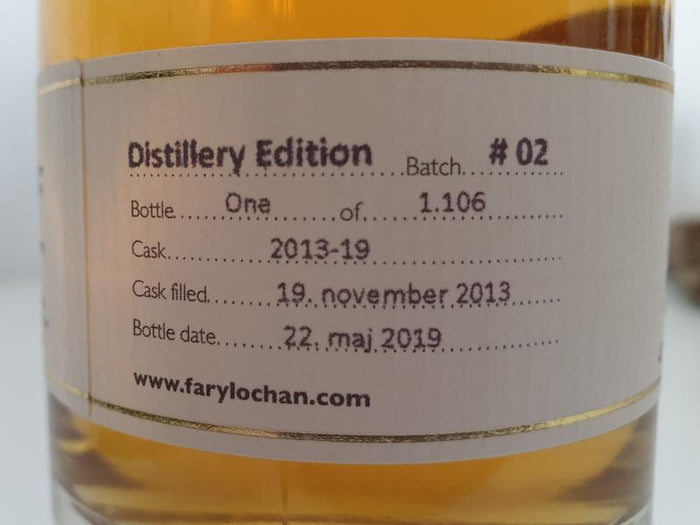 Fary Lochan 2013 Distillery Edition Batch #02 (Cask #2013-19) 2019 Release Single Malt Whisky | 200ML
