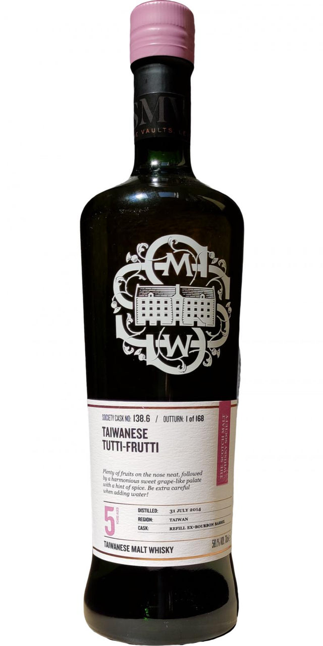 Nantou 2014 SMWS 138.6 Taiwanese tutti-frutti 5 Year Old (2020) Release (Cask #138.6) Whisky | 700ML at CaskCartel.com