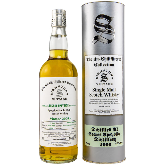 Secret Speyside 13 Year Old ( D.2009, B.2023) Signatory Vintage Scotch Whisky | 700ML at CaskCartel.com