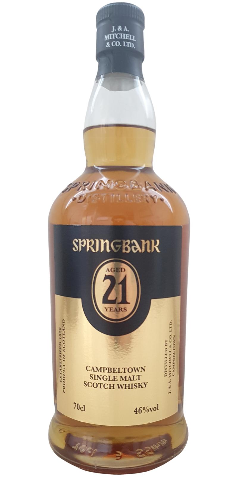 Springbank 21 Year Old 2021 Campbeltown Single Malt Scotch Whisky | 700ML at CaskCartel.com