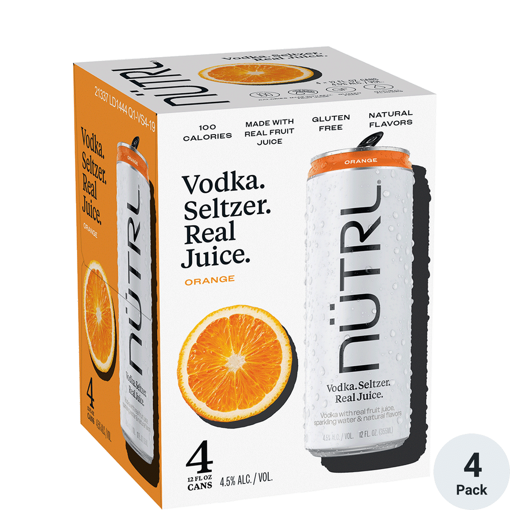NUTRL Hard Seltzer Orange Cocktail | 4x355ML at CaskCartel.com