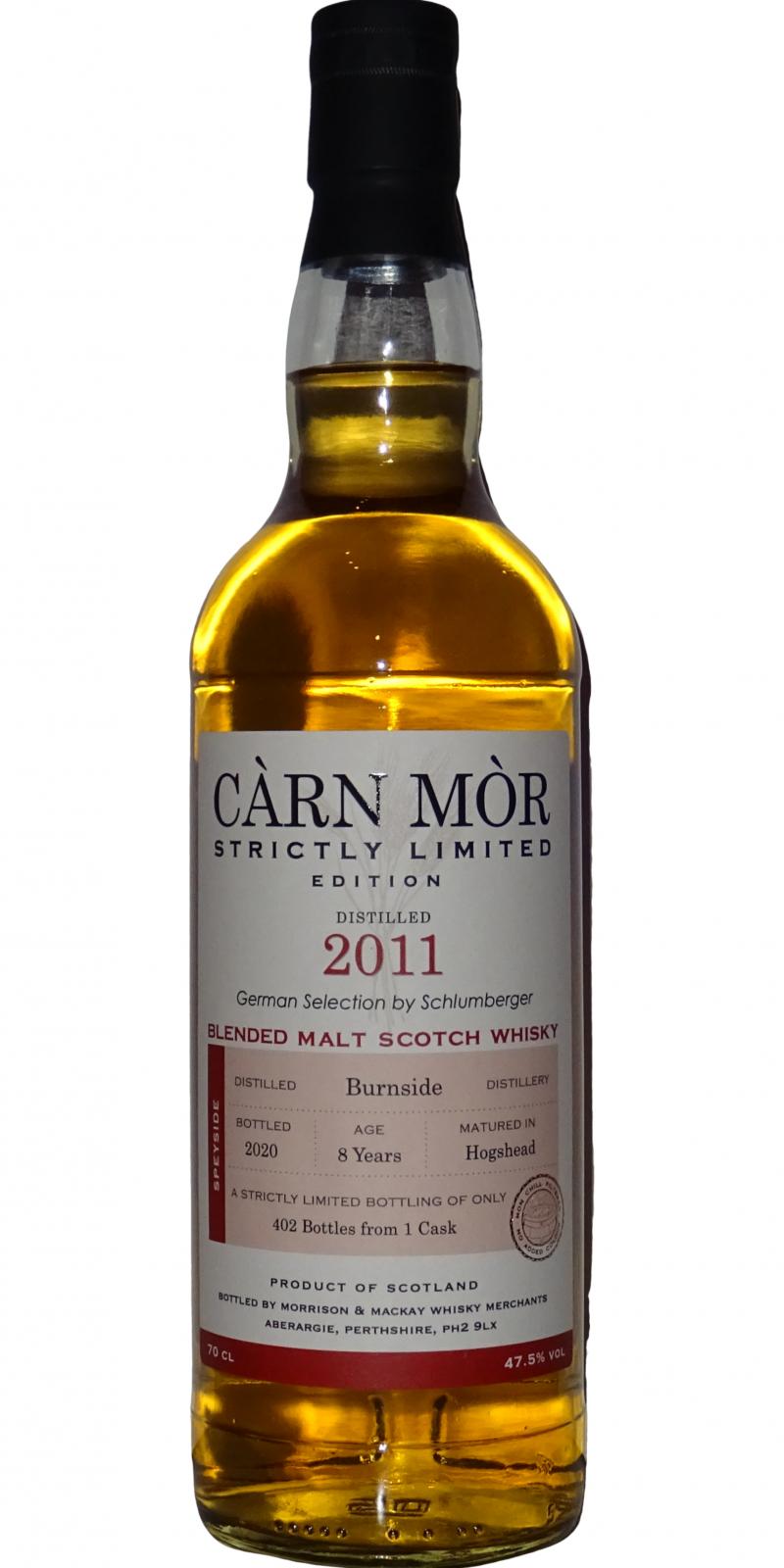 Burnside 2011 MMcK Càrn Mòr Strictly Limited Edition 8 Year Old (2020) Release Scotch Whisky | 700ML at CaskCartel.com