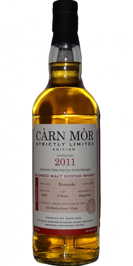 Burnside 2011 MMcK Càrn Mòr Strictly Limited Edition 8 Year Old (2020) Release Scotch Whisky | 700ML at CaskCartel.com