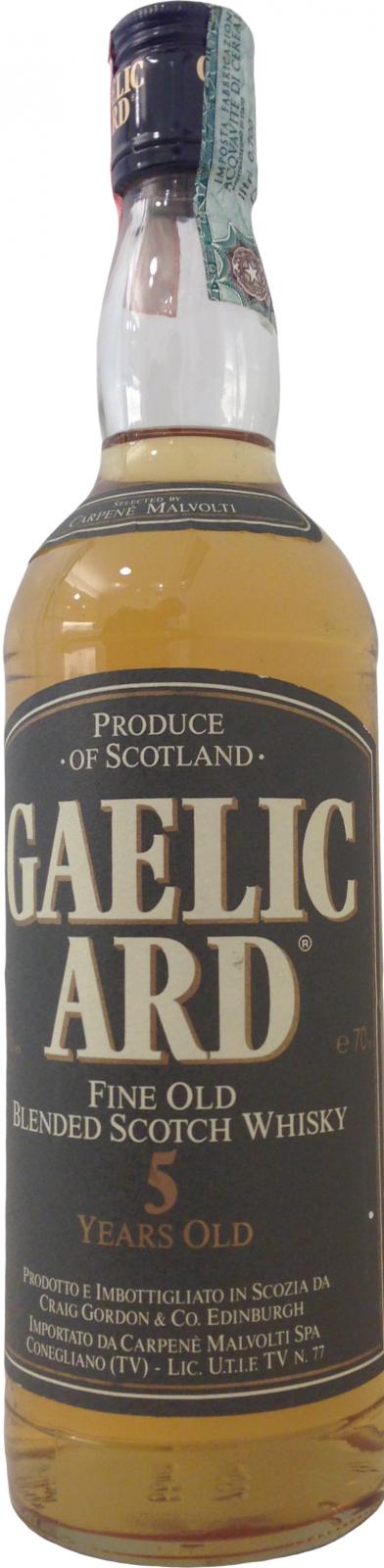 Gaelic Ard 5 Year Old Fine Old Blended Scotch Whisky