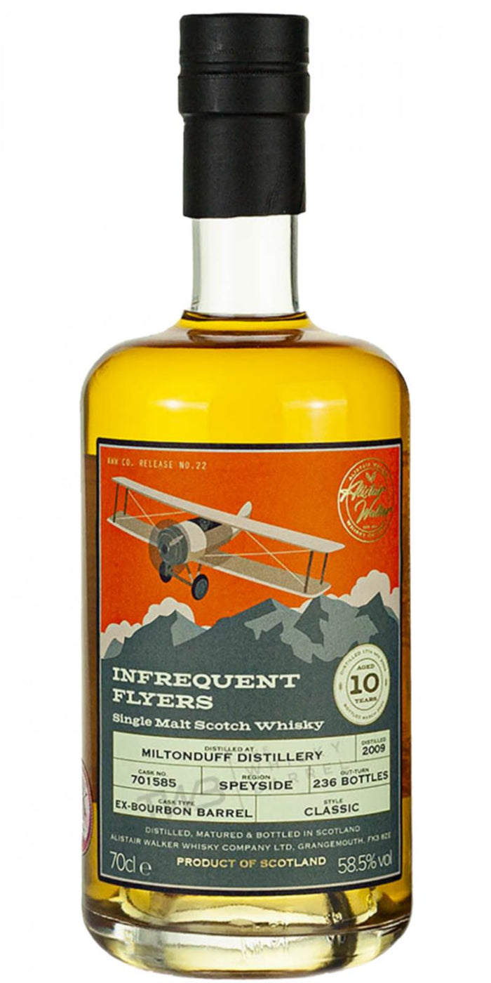 Miltonduff Infrequent Flyers Single Cask #701585 2009 10 Year Old Whisky | 700ML