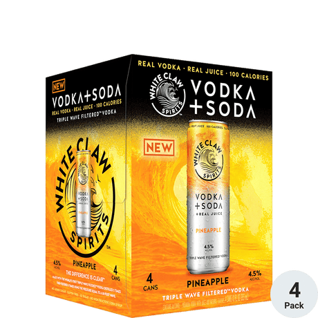 White Claw Vodka Soda Pineapple Cocktail | 4x355ML at CaskCartel.com