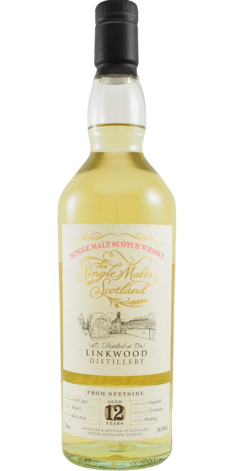 Linkwood Single Malts of Scotland Single Cask #804457 2007 12 Year Old Whisky | 700ML at CaskCartel.com