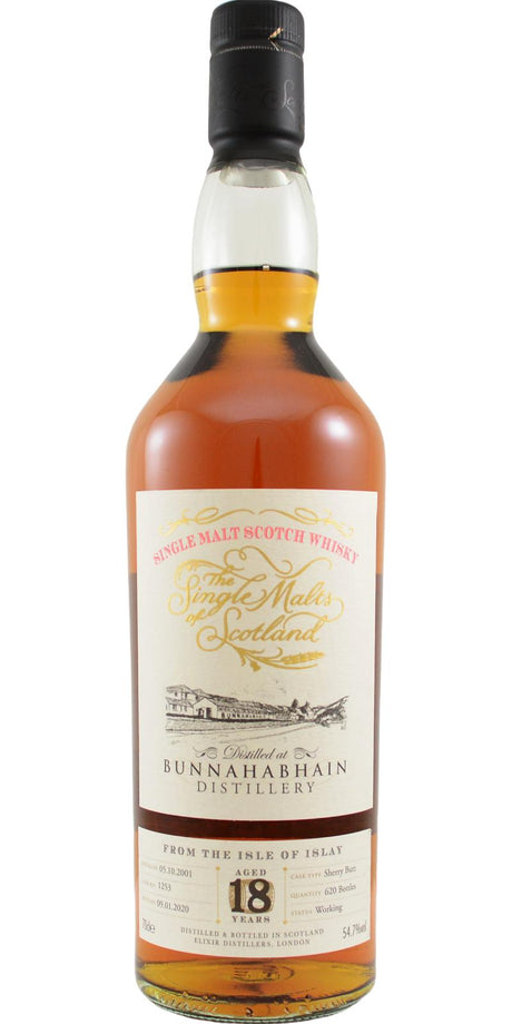 Bunnahabhain The Single Malts of Scotland Single Cask #1253 2001 18 Year Old Scotch Whisky | 700ML at CaskCartel.com