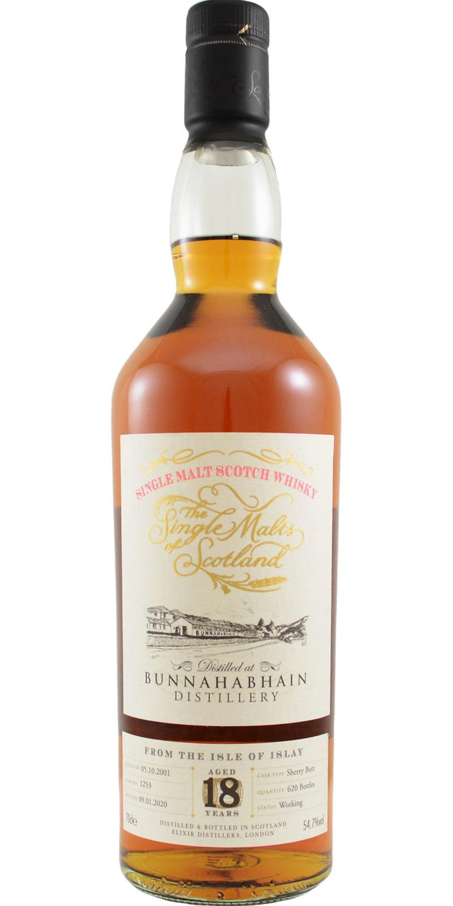 Bunnahabhain The Single Malts of Scotland Single Cask #1253 2001 18 Year Old Scotch Whisky | 700ML at CaskCartel.com
