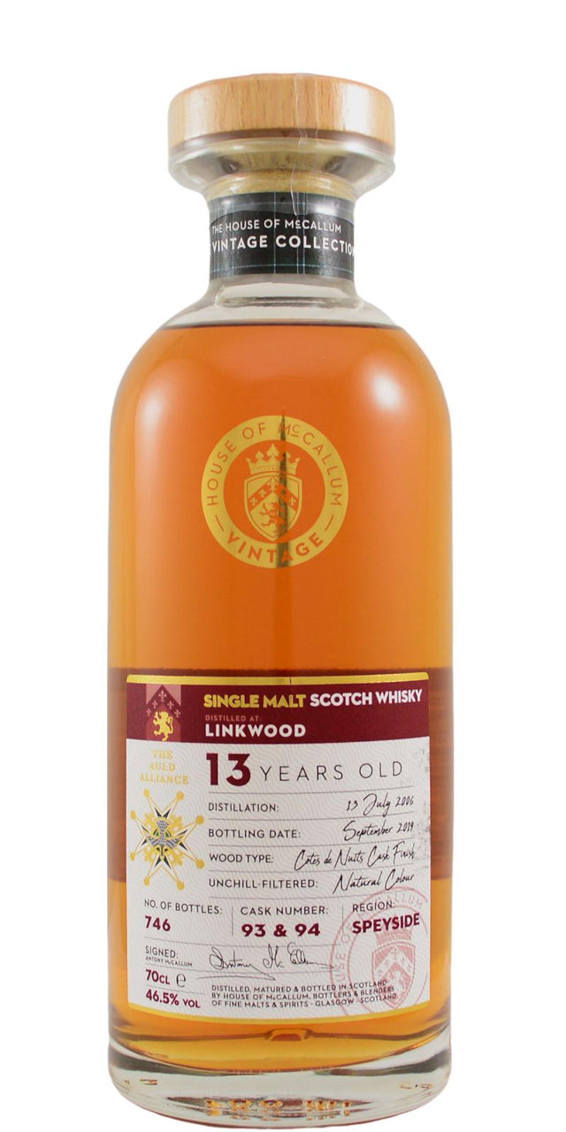 Linkwood 2006 (House of McCallum) The Vintage Collection 13 Year Old 2019 Release (Cask #93/94) Single Malt Scotch Whisky | 700ML at CaskCartel.com