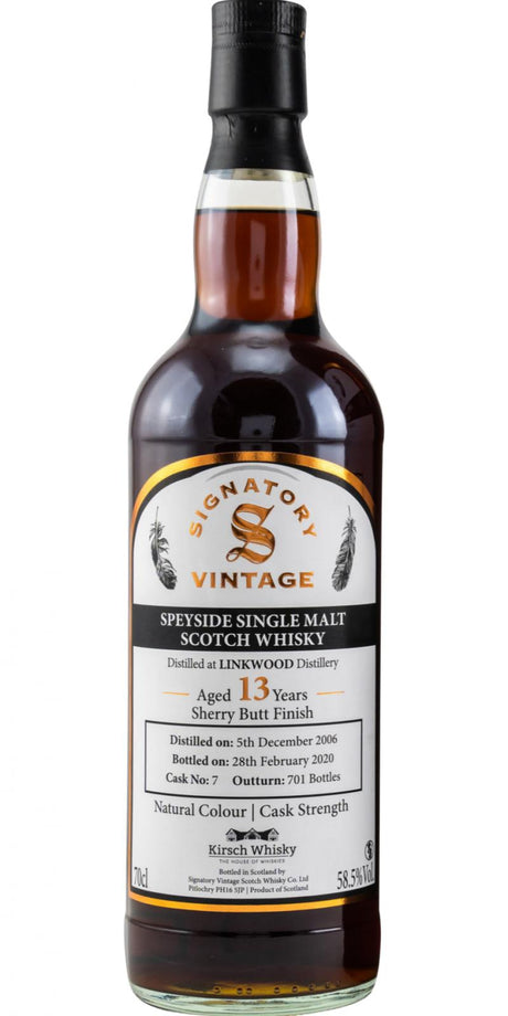 Linkwood 2006 SV Natural Colour | Cask Strength 13 Year Old (2020) Release (Cask #7) Scotch Whisky | 700ML at CaskCartel.com