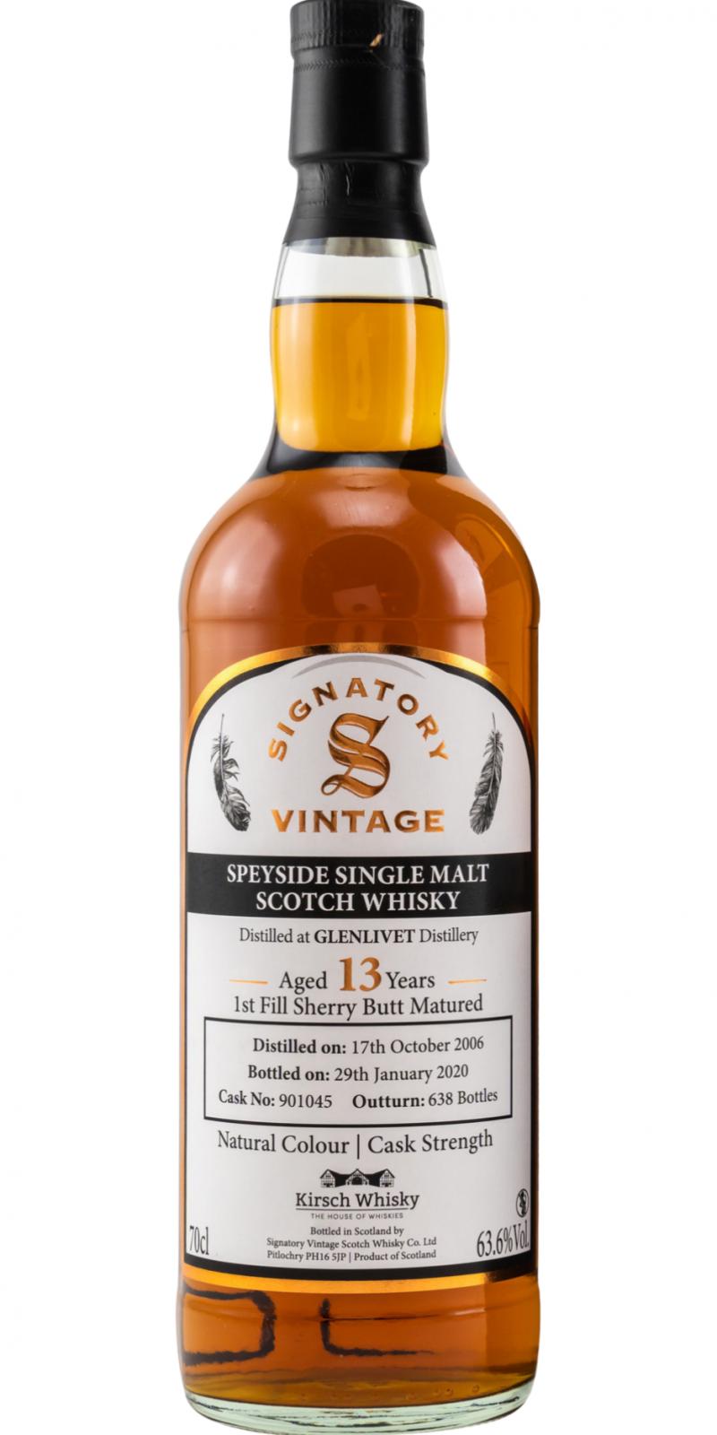 Glenlivet 2006 SV Natural Colour | Cask Strength 13 Year Old (2020) Release (Cask #901045) Scotch Whisky | 700ML at CaskCartel.com