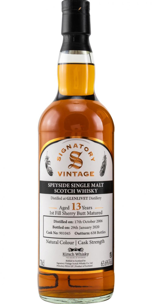 Glenlivet 2006 SV Natural Colour | Cask Strength 13 Year Old (2020) Release (Cask #901045) Scotch Whisky | 700ML at CaskCartel.com