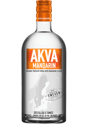 Akva Mandarin Swedish Vodka at CaskCartel.com