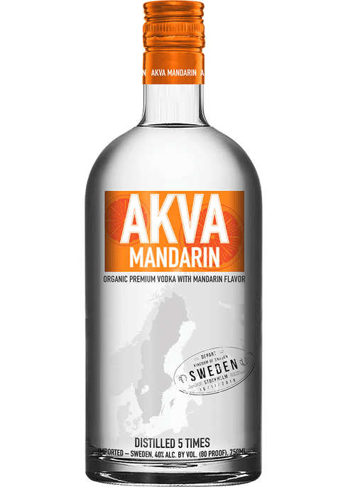 Akva Mandarin Swedish Vodka