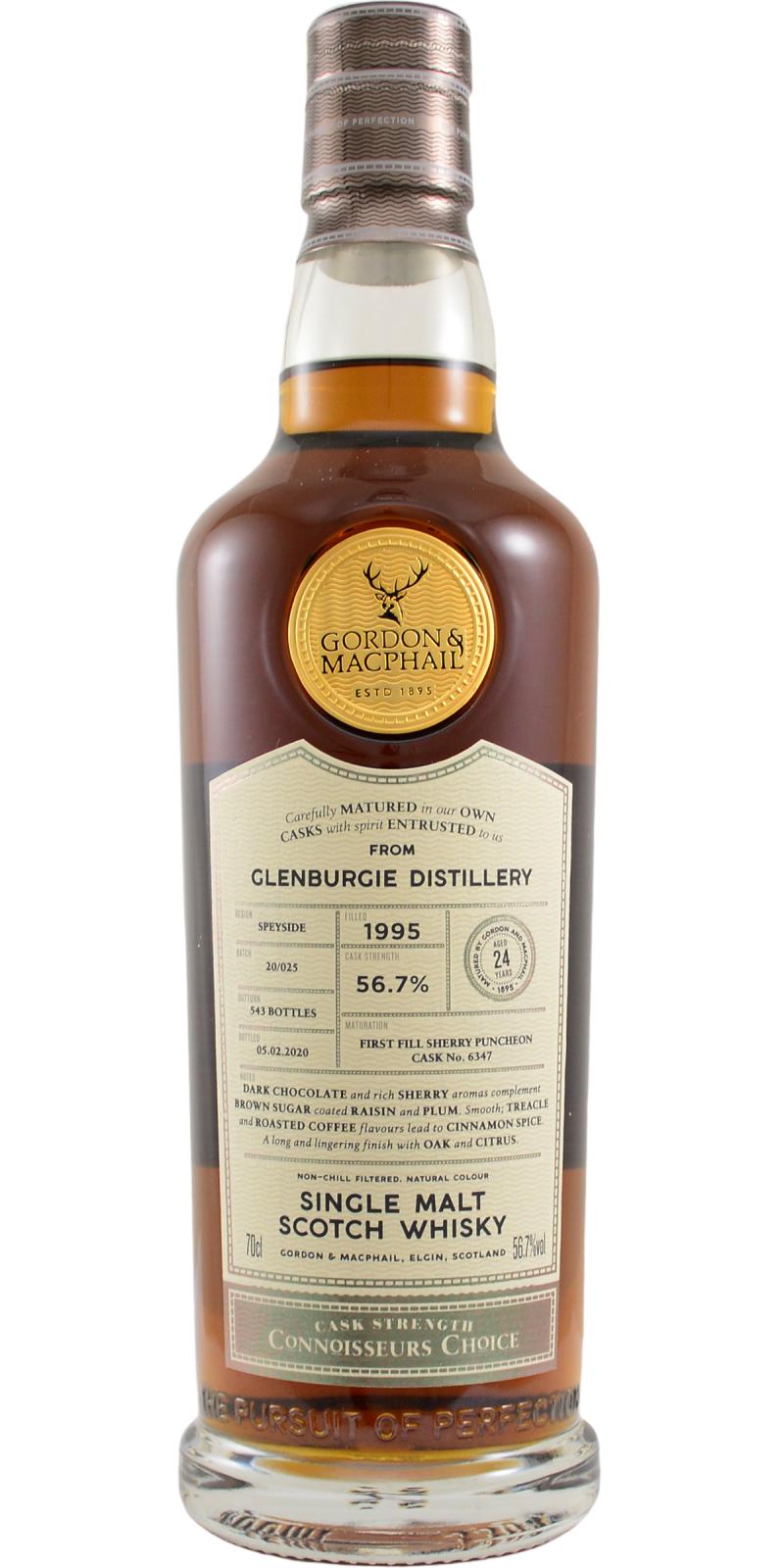 Glenburgie Connoisseurs Choice Single Sherry Cask 1995 26 Year Old Whisky | 700ML at CaskCartel.com