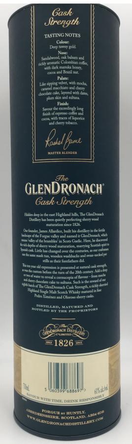 Glendronach Cask Strength (Batch 8) 10 Year Old (2019 Release) Single Malt Scotch Whisky at CaskCartel.com