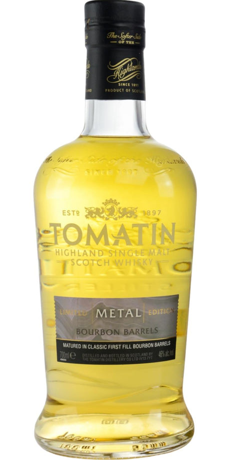 Tomatin METAL Bourbon Barrels Five Virtues Series Limited Edition Scotch Whisky | 700ML at CaskCartel.com