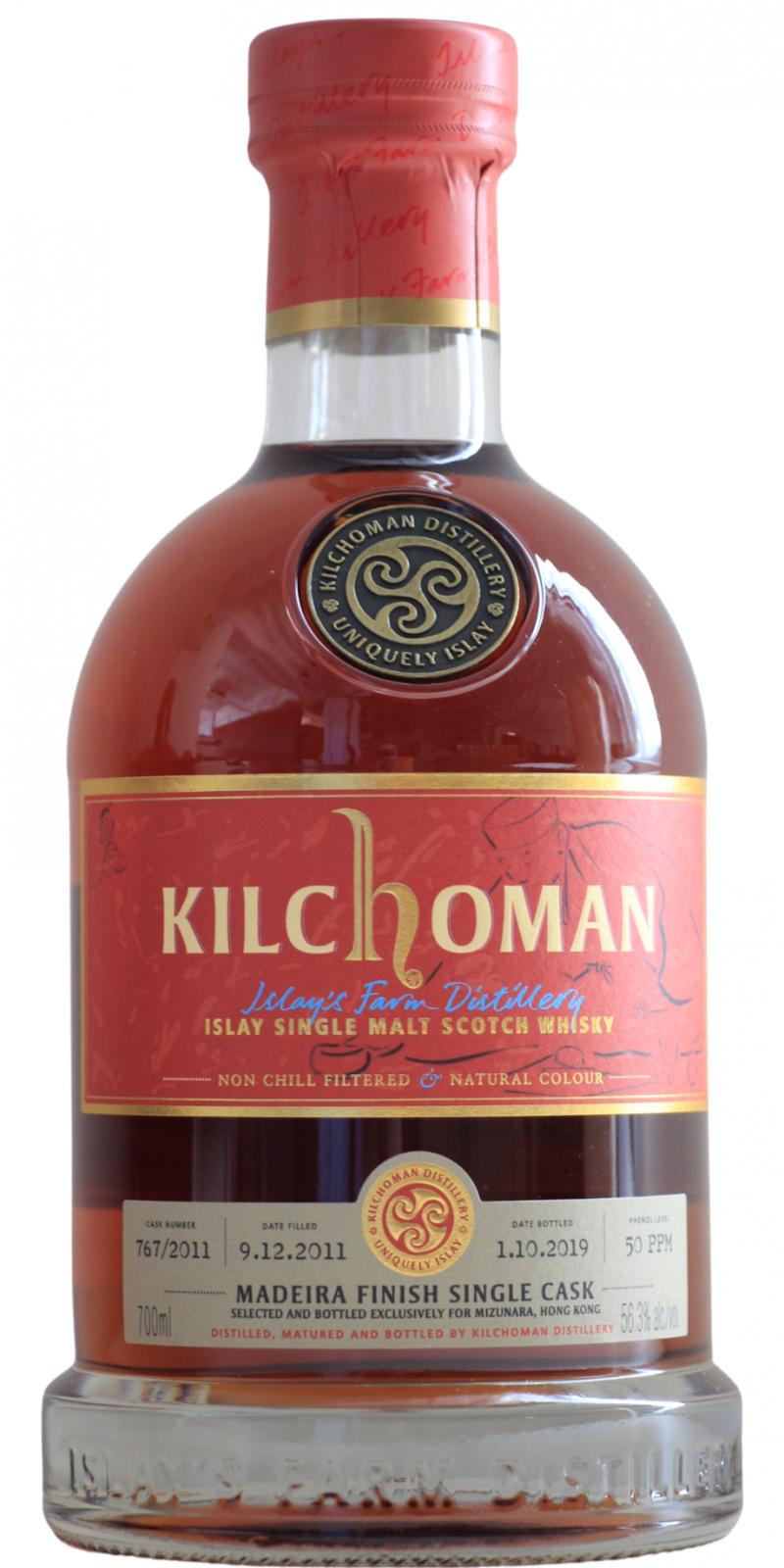Kilchoman 2011 Madeira Finish Single Cask (Cask #767/2011) 2019 Release Single Malt Scotch Whisky | 700ML at CaskCartel.com