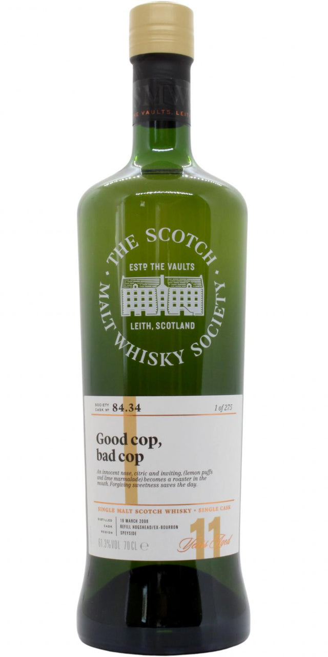 Glendullan 2008 (The Scotch Malt Whisky Society) 84.34 Good Cop, Bad Cop 11 Year Old 2019 Release Single Malt Scotch Whisky | 700ML at CaskCartel.com