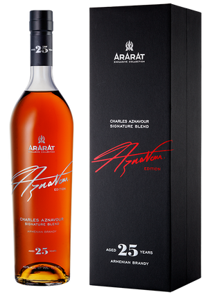 Ararat Aznavour Edition Charles Aznavour Signature Blend 25 Year Old Armenian Brandy at CaskCartel.com