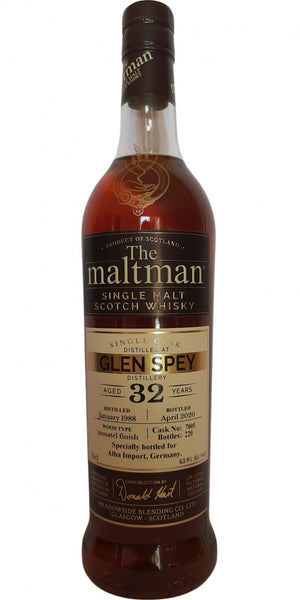 Glen Spey 1988 MBl The Maltman 32 Year Old (2020) Release (Cask #7005) Scotch Whisky | 700ML at CaskCartel.com