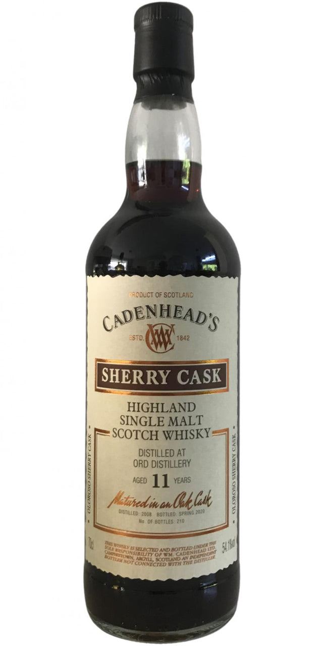 Glen Ord 2008 (Cadenhead's) Wood Range - Sherry Cask 11 Year Old 2020 Release Single Malt Scotch Whisky | 700ML at CaskCartel.com